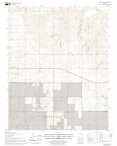 US Forest Service - Topo Crawford, OK FSTopo Legacy digital map