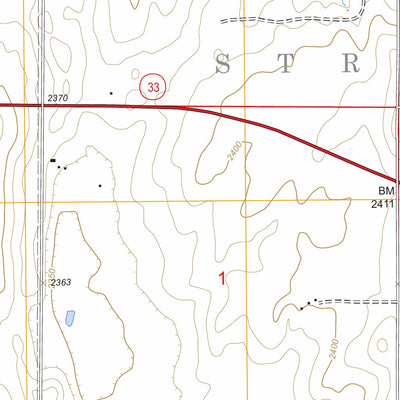 US Forest Service - Topo Crawford, OK FSTopo Legacy digital map