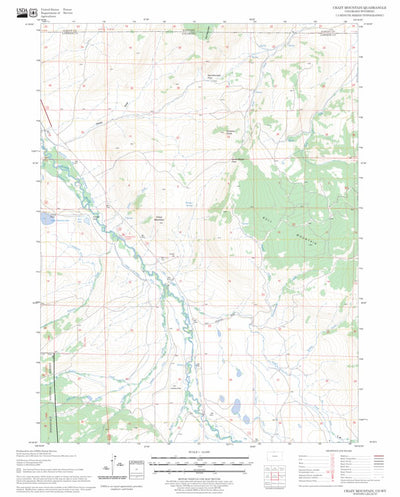 US Forest Service - Topo Crazy Mountain, CO - WY FSTopo Legacy digital map