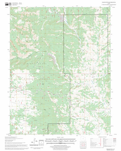US Forest Service - Topo Cream Pots, UT FSTopo Legacy digital map