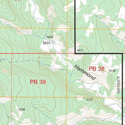 US Forest Service - Topo Cream Pots, UT FSTopo Legacy digital map