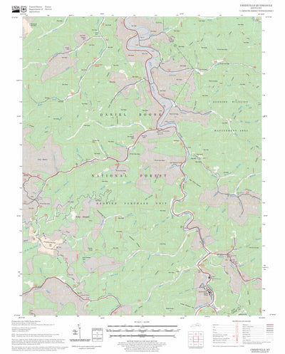 US Forest Service - Topo Creekville, KY FSTopo Legacy digital map