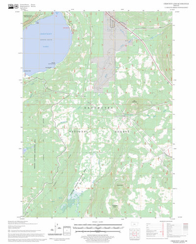 US Forest Service - Topo Crescent Lake, OR FSTopo Legacy digital map