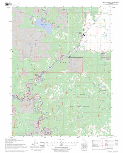 US Forest Service - Topo Crescent Mills, CA FSTopo Legacy digital map
