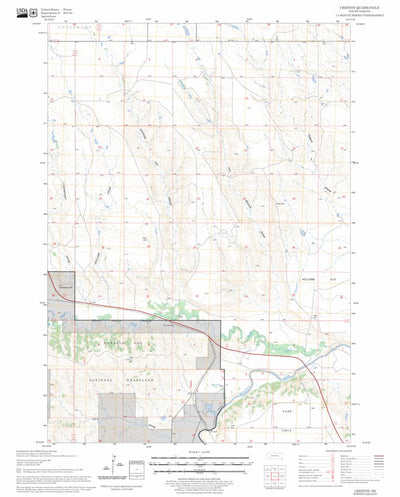 US Forest Service - Topo Creston, SD FSTopo Legacy digital map