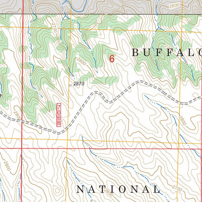 US Forest Service - Topo Creston, SD FSTopo Legacy digital map