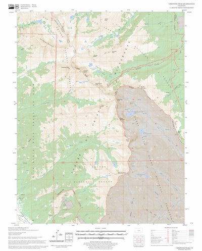 US Forest Service - Topo Crestone Peak, CO FSTopo Legacy digital map
