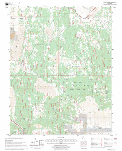 US Forest Service - Topo Crestview, CA FSTopo Legacy digital map