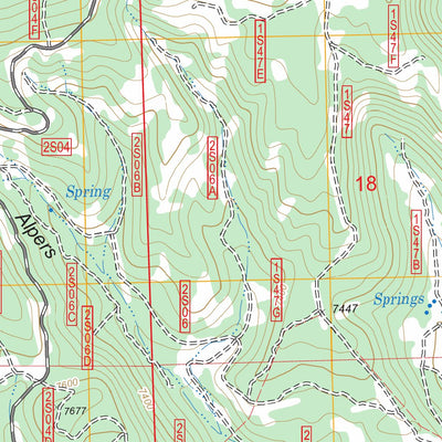 US Forest Service - Topo Crestview, CA FSTopo Legacy digital map