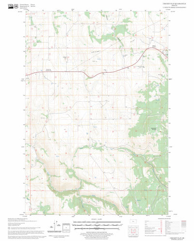 US Forest Service - Topo Cricket Flat, OR FSTopo Legacy digital map