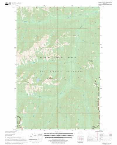 US Forest Service - Topo Crimson Peak, MT FSTopo Legacy digital map