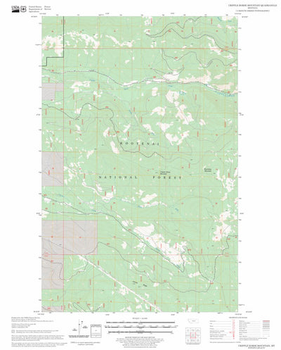 US Forest Service - Topo Cripple Horse Mountain, MT FSTopo Legacy digital map