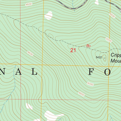 US Forest Service - Topo Cripple Horse Mountain, MT FSTopo Legacy digital map