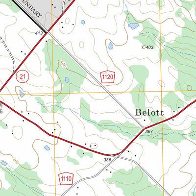US Forest Service - Topo Crockett NE, TX FSTopo Legacy digital map