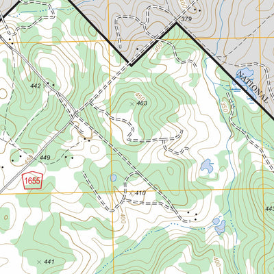 US Forest Service - Topo Crockett NE, TX FSTopo Legacy digital map