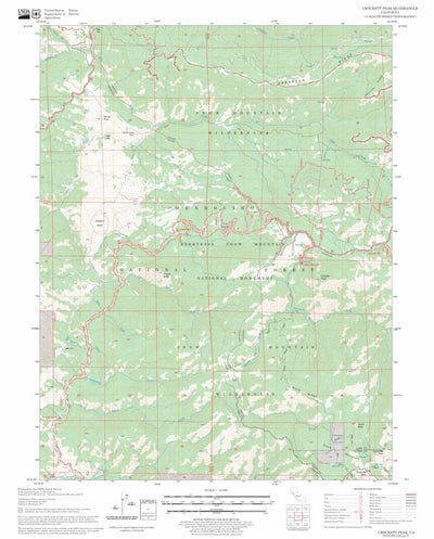 US Forest Service - Topo Crockett Peak, CA FSTopo Legacy digital map