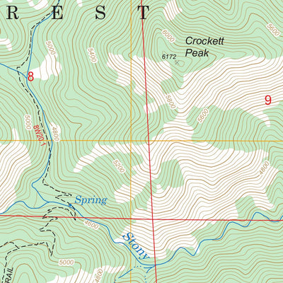 US Forest Service - Topo Crockett Peak, CA FSTopo Legacy digital map