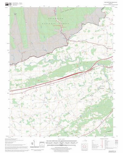US Forest Service - Topo Crockett, VA FSTopo Legacy digital map