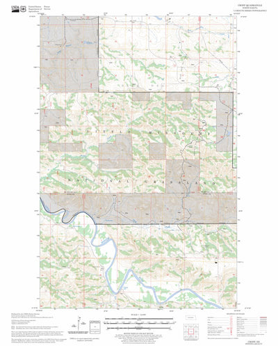 US Forest Service - Topo Croff, ND FSTopo Legacy digital map