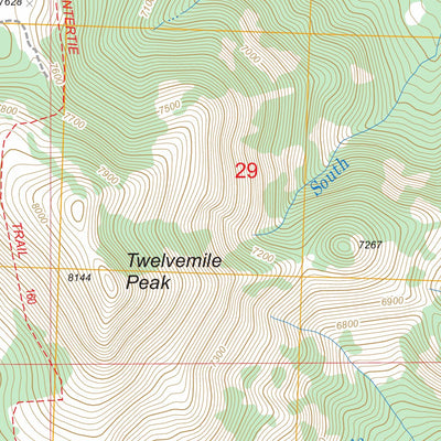 US Forest Service - Topo Crook Peak, OR FSTopo Legacy digital map