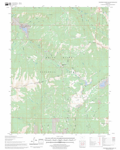 US Forest Service - Topo Crooked Creek Pass, CO FSTopo Legacy digital map