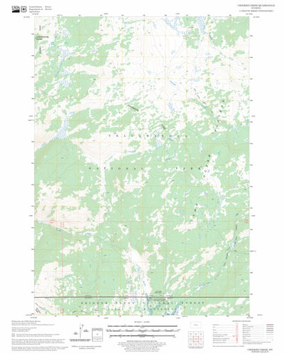 US Forest Service - Topo Crooked Creek, WY FSTopo Legacy digital map
