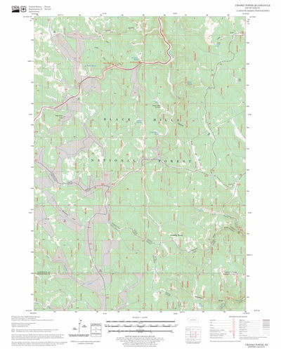 US Forest Service - Topo Crooks Tower, SD FSTopo Legacy digital map