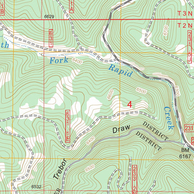 US Forest Service - Topo Crooks Tower, SD FSTopo Legacy digital map