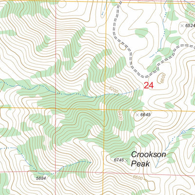 US Forest Service - Topo Crookson Peak, NM FSTopo Legacy digital map