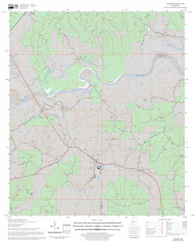 US Forest Service - Topo Crosby, MS FSTopo Legacy digital map