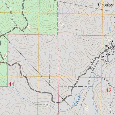 US Forest Service - Topo Crosby, MS FSTopo Legacy digital map