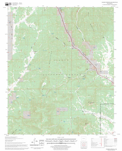 US Forest Service - Topo Crosby Springs, NM FSTopo Legacy digital map