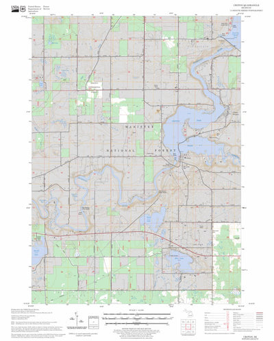 US Forest Service - Topo Croton, MI FSTopo Legacy digital map