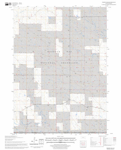 US Forest Service - Topo Crowe Dam, SD FSTopo Legacy digital map