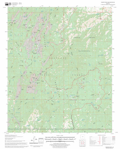 US Forest Service - Topo Crown King, AZ FSTopo Legacy digital map