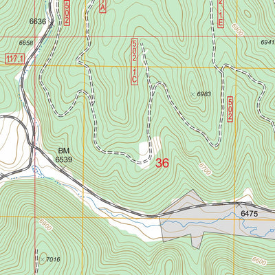 US Forest Service - Topo Crows Nest Peak, SD FSTopo Legacy digital map
