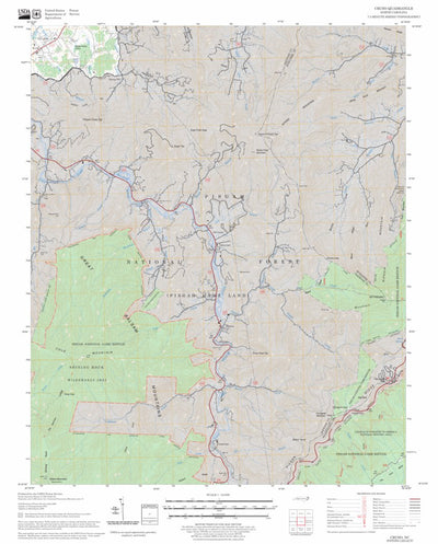US Forest Service - Topo Cruso, NC FSTopo Legacy digital map