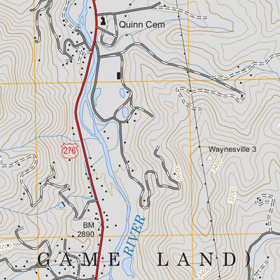 US Forest Service - Topo Cruso, NC FSTopo Legacy digital map