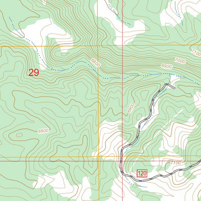 US Forest Service - Topo Crystal Butte, ID FSTopo Legacy digital map