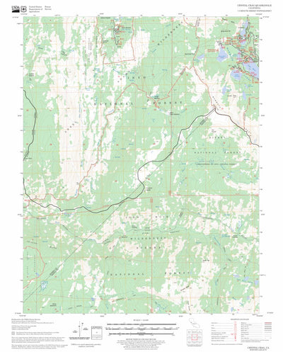 US Forest Service - Topo Crystal Crag, CA FSTopo Legacy digital map