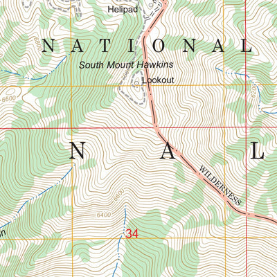 US Forest Service - Topo Crystal Lake, CA FSTopo Legacy digital map