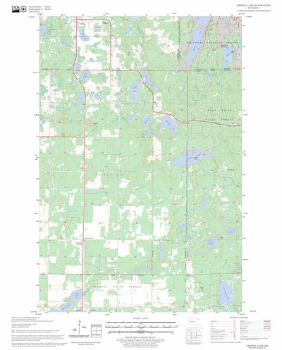 US Forest Service - Topo Crystal Lake, MN FSTopo Legacy digital map
