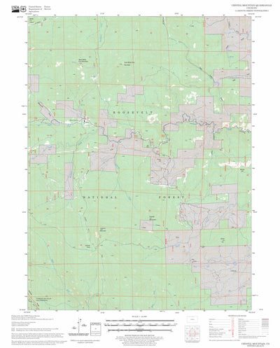 US Forest Service - Topo Crystal Mountain, CO FSTopo Legacy digital map
