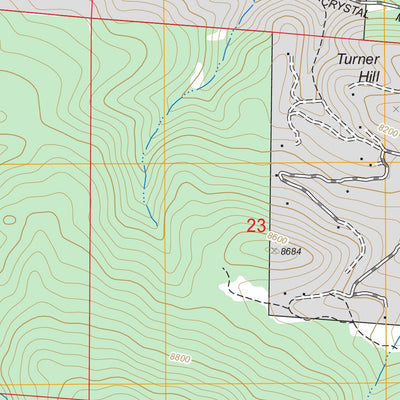 US Forest Service - Topo Crystal Mountain, CO FSTopo Legacy digital map