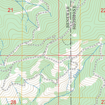 US Forest Service - Topo Crystal Peak, ID FSTopo Legacy digital map