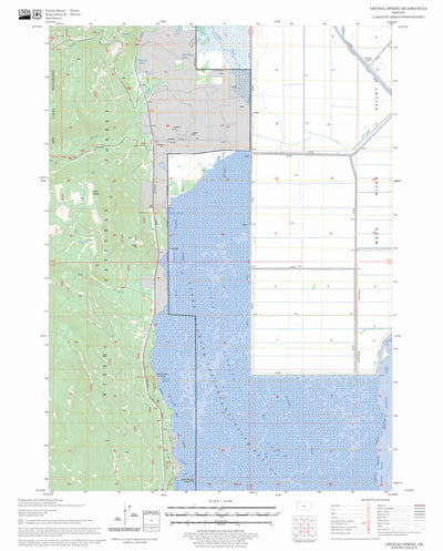 US Forest Service - Topo Crystal Spring, OR FSTopo Legacy digital map