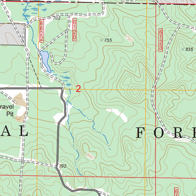 US Forest Service - Topo Crystal Valley, MI FSTopo Legacy digital map