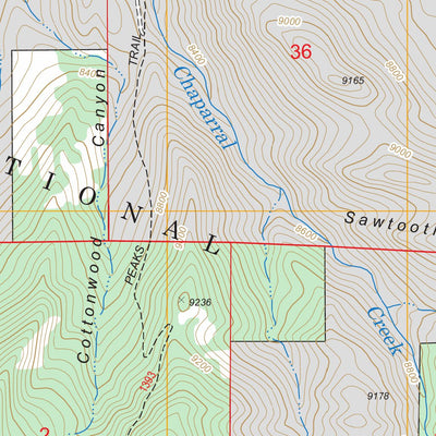 US Forest Service - Topo Cuchara, CO FSTopo Legacy digital map