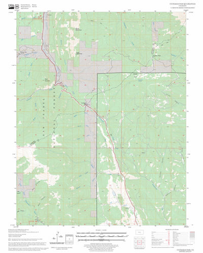 US Forest Service - Topo Cucharas Pass, CO FSTopo Legacy digital map
