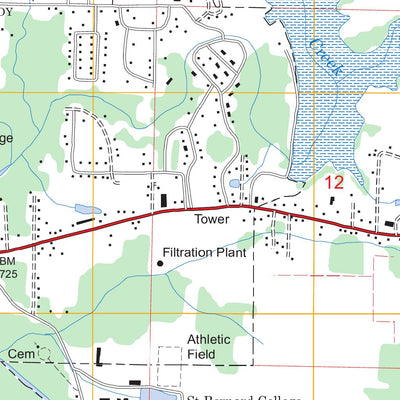 US Forest Service - Topo Cullman, AL FSTopo Legacy digital map